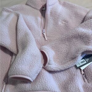 Aritzia Light Pink Fleece Sweatshirt
